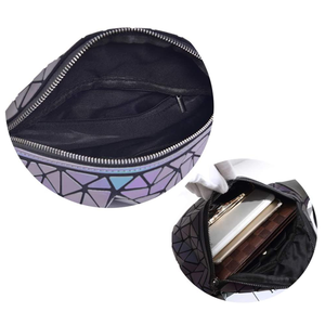 2021 marsupio marsupio marsupio marsupio per <span class=keywords><strong>donna</strong></span> e <span class=keywords><strong>donna</strong></span> in esecuzione elegante marsupio laser geometrico luminoso PU - Product Image 4