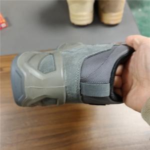 TSB07 Dark Grey Outdoor Ranger High Quality <b>Hiking</b> Camping Cosplay Heavy Duty Suede Tactical Short Shoes Ankle <b>Boots</b> - Product Image 5