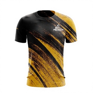 Maillot de football personnalisé rouge-orange avec imprimé tonal sur les épaules, manches courtes, nom et numéro de l'équipe, sublimation, respirant, pour adultes et jeunes, OEM - Product Image 1