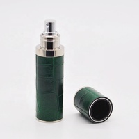 Atomiseur de parfum miniature de luxe en cuir avec aimant, 5 ml, 10 ml, 15 ml, flacon de parfum avec boîte en papier