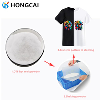 Polvo de fusión en caliente autoadhesivo, polvo de pegamento de fusión en caliente DTF para impresión de película, tinta blanca, impresión Offset, ropa de transferencia de calor