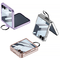 Coque de téléphone PC de vente chaude pour Z Flip 7/6/5 à la mode antichoc étanche avec porte-carte et protecteur d'écran