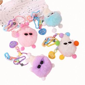 Llavero Personalizable al por Mayor con Forma de Corazón de Peluche para Niñas - Product Image 6