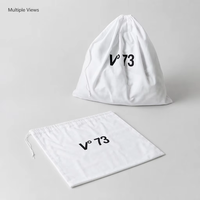Kantong Kain Katun Organik Grosir dengan Logo Custom, untuk Pakaian, Sepatu, Tas Tangan, Dompet, Topi, Kemasan, Kantong Serut Muslin