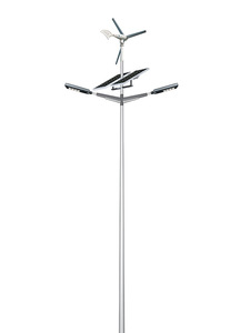 Lampione LED Ibrido <span class=keywords><strong>da</strong></span> <span class=keywords><strong>Esterno</strong></span> 50W <span class=keywords><strong>ad</strong></span> Alta Efficienza Energetica Alimentato a <span class=keywords><strong>Energia</strong></span> <span class=keywords><strong>Solare</strong></span> ed Eolica IP65 per Applicazioni Stradali - Product Image 3