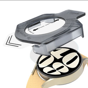 Reloj inteligente ultrafino 9H Protector de pantalla de vidrio templado Marco de fácil instalación para <span class=keywords><strong>Samsung</strong></span> Galaxy Watch 6/7 40mm 43mm 44mm 47mm - Product Image 1