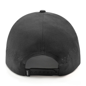 Cappello a corda a cinque pannelli con foro impermeabile per prestazioni nere cappello da Golf da palestra con magnete in tesa - Product Image 4