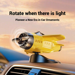 Nouvel Avion Rotatif Solaire Créatif pour Voiture, Ornement Décoratif Oscillant en ABS pour Console Centrale - Product Image 2
