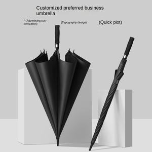 Paraguas de golf <span class=keywords><strong>antiviento</strong></span> de diseño moderno al por mayor para hombre, grande, semiautomático con mango recto largo para regalos de empresa - Product Image 5