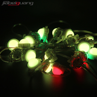 Luz LED de Píxeles Redonda Navideña Permanente de 30 mm RGB RGBW UCS1903 UCS2904, Fuente de Luz Puntual LED de Píxeles para Exteriores Resistente al Agua