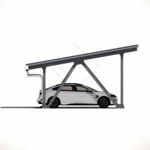 Quick-Install Anodized Aluminum Solar Carport Mounting System 10-Year Warranty CE Certified for Commercial Waterproof PV - Product Image 1
