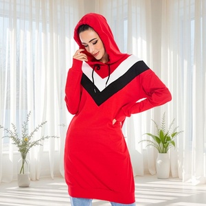 9.9 Casual Women Winter Clothing Comfortable Hooded <b>Long</b> <b>Sweatshirt</b> With Pockets High Quality Cotton Women Winter Clothing 6194# - Product Image 3