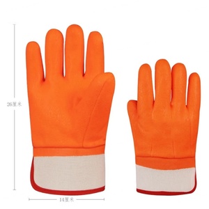 Guantes de Seguridad de Invierno Cálidos y Resistentes a Bajas Temperaturas, con Forro de Algodón y Recubrimiento de PVC, Personalizables y al Por Mayor Directo de Fábrica - Product Image 2