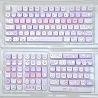 Custom 104-key MAO-style Cute Keycaps Featuring Unique Color Schemes and Personalized Customization Compatible Full Layout