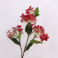 Desain Baru Bunga Hydrangea Buatan Tangan Realistis dari Sutra Buatan yang Lembut untuk Dekorasi Rumah Modern.