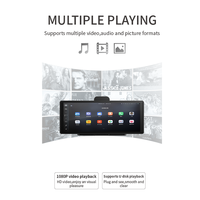 Caméra arrière universelle portable Lecteur DVD stéréo pour voiture Caméra de bord sans fil Écran tactile CarPlay Android Navigation automatique DVR