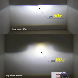 อุปกรณ์ตกแต่งรถยนต์3.0นิ้ว KUS Bi LED Projector เลนส์60W โคมไฟหน้า LED 6500lm สำหรับ Toyota raize สำหรับ Subaru Forester <span class=keywords><strong>2008</strong></span> - Product Image 5