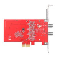 Carte PCIe TBS6205se avec 4 tuners TV DVB-T2/C2/T/C(J.83A/B/C)/ISDB-T/C/ATSC1.0, prise en charge Full HDTV, garantie de 2 ans, TV gratuite