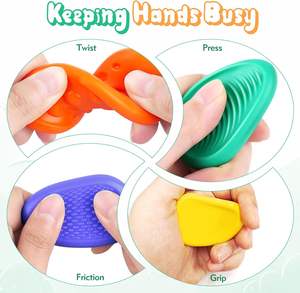 Pierres sensorielles en silicone pour l'autisme, le TDAH, les enfants, les adultes, jouets texturés apaisants <span class=keywords><strong>anti</strong></span>-<span class=keywords><strong>stress</strong></span>, jouets <span class=keywords><strong>anti</strong></span>-<span class=keywords><strong>stress</strong></span> - Product Image 4