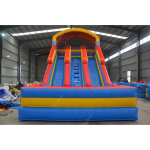 Trẻ em PVC lâu đài Inflatable trượt cho ngoài trời tương tác vui vẻ cho nhà trường trung tâm mua sắm trượt nước sản phẩm - Product Image 2