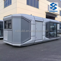 Maison en conteneur moderne préfabriquée avec chambre à coucher, salle de bain, vie urbaine, mobile, petites villas pour bureau, appartement