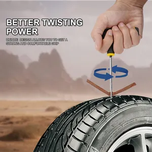 Autoreifen-Reparaturwerkzeug-Kit mit Gummist reifen Tubeless Tire Puncture Studding Plug Set für LKW-Motorräder