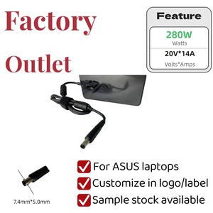 Bán hàng nóng máy tính xách tay Sạc <span class=keywords><strong>Adapter</strong></span> 20V 14A 280W cung cấp điện cho <span class=keywords><strong>Asus</strong></span> Zephyrus Duo 16 M16 S17 Strix sẹo 18 17 x3d tuf 5 6 Pro - Product Image 2