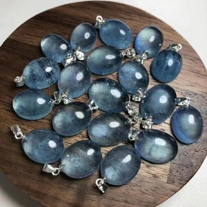 Hecho a mano plata esterlina moda curación piedras cristal joyería <span class=keywords><strong>Natural</strong></span> <span class=keywords><strong>aguamarina</strong></span> encanto <span class=keywords><strong>colgante</strong></span> - Product Image 6