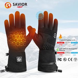 Salvatore invernali sport termici traspirante sottile batteria elettrica impermeabile moto bicicletta da equitazione guanti da ciclismo riscaldati - Product Image 1