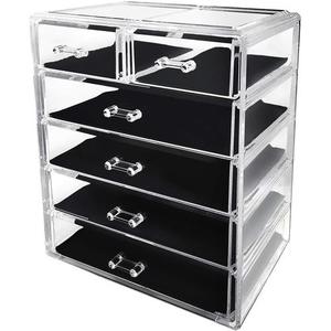 Trang điểm rõ ràng Acrylic mỹ phẩm lưu trữ hộp trang điểm chủ trang điểm đồ trang sức tạo nên tổ chức/Acrylic trang sức hiển thị hộp lưu trữ - Product Image 4