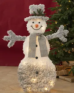 Navidad Large Luminous Xmas Snowman LED Winter Holiday Yard Supermarket Decoration Christmas Snowman