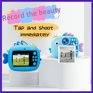 Fotocamera Digitale per Bambini a Forma di Pesce, 1080HD, Doppia Fotocamera, Multifunzione, con Carta per <span class=keywords><strong>Stampa</strong></span>, Regalo di Natale, Mini Fotocamera per Bambini - Product Image 3