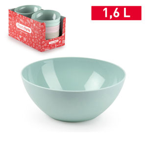 Ciotola PlasticForte 1,6 L Resistente e Riutilizzabile per Conservazione Domestica Colori Assortiti - Product Image 1