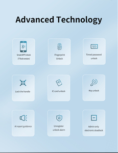 Cerradura Inteligente Vians, Gran Venta, con Huella Dactilar, Contraseña, Tarjeta RFID, <span class=keywords><strong>Control</strong></span> Remoto por Aplicación, Desbloqueo con Llave - Product Image 2