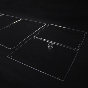 Rõ Ràng Có Thể Tháo Rời Nhựa Từ Sneaker Hiển Thị Di Động Acrylic Thả Hộp Giày Có Thể Gập Lại Hiển Thị Hộp - Product Image 5