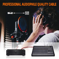 Câble de microphone XLR 3 broches ZOGUO Premium mâle-femelle, câble audio noir pour micro XLR