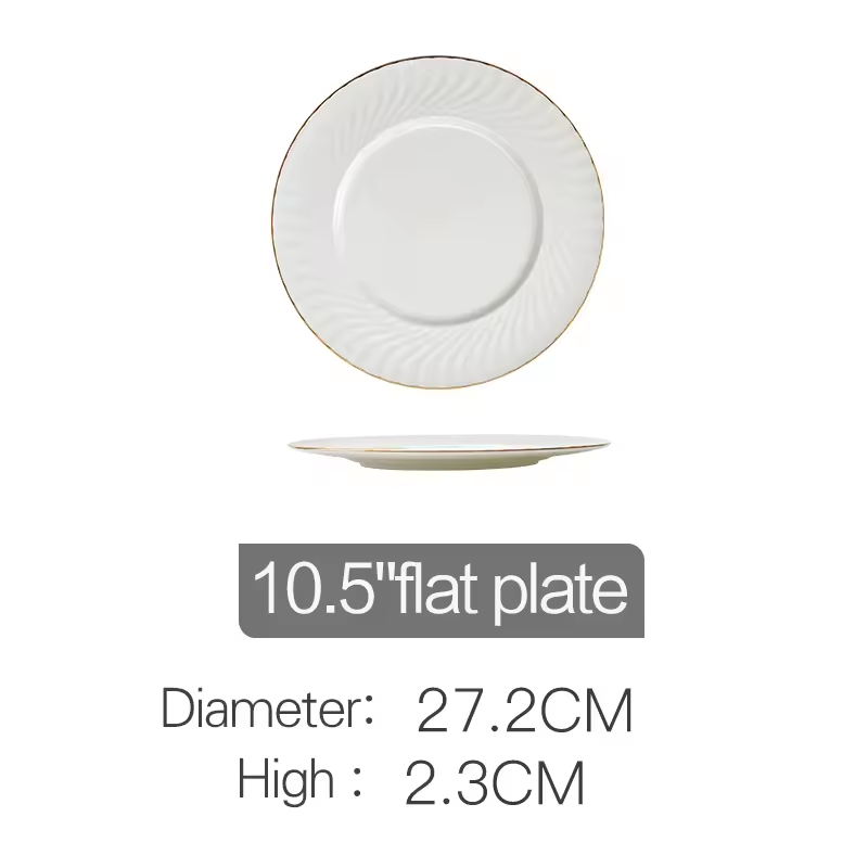 White-10" plate