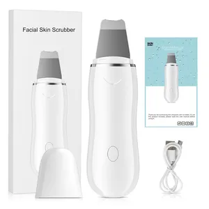 OEM Blackhead Remover Ion Skin Face Scrubber Vibration Face Spatula Waterproof Professional Ultrasonic Facial Skin Scrubber