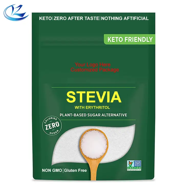 Doğal şeker azaltma için organik sağlık tatlandırıcı toplu fiyat Stevia eritritol gıda katkı maddeleri
