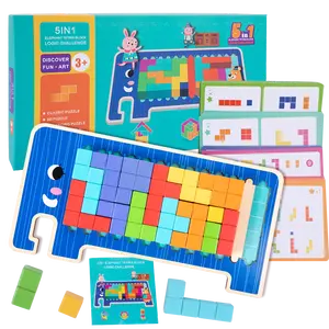 Montessori Toy Logisches Denken Training Raum Phantasie Russische Würfel Spielzeug Puzzle Kinder Brettspiel Interaktives Geschenk