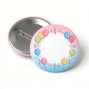 Insignia de Metal Personalizada con Diseño de Dibujos Animados de Feliz Cumpleaños, Regalo Promocional con Logotipo Impreso - Product Image 2