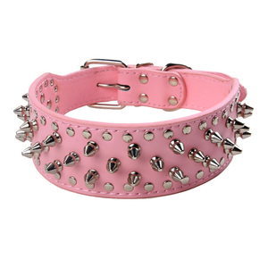 Collier pour <span class=keywords><strong>chien</strong></span> punk, grand collier pour <span class=keywords><strong>chien</strong></span> résistant aux morsures, collier pour <span class=keywords><strong>chien</strong></span> en cuir, vente en gros - Product Image 2