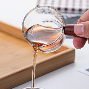 <span class=keywords><strong>Verre</strong></span> <span class=keywords><strong>doseur</strong></span> avec poignée en bois, écologique, en <span class=keywords><strong>verre</strong></span> borosilicate de haute qualité, <span class=keywords><strong>mini</strong></span> outil de cuisine multifonctionnel, personnalisable - Product Image 5