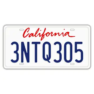 Personalized front motorcycle metal tags japanese british european eu state custom vehicle car number license plates