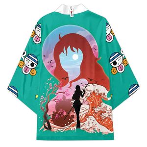 Camisa Japonesa Nika Luffy Zoro Ace Law <span class=keywords><strong>Nami</strong></span>, Kimono Corto de Anime, Capa, Ropa de <span class=keywords><strong>Cosplay</strong></span> para Fiesta, Nueva al por Mayor - Product Image 5