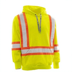 Sweat-shirt de travail réfléchissant haute visibilité pour l'hiver, pull de sécurité pour la construction, uniforme de signalisation - Product Image 4