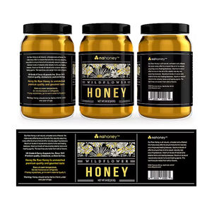 Autocollants étanches personnalisés d'étiquette de feuille d'or de marquage à chaud de logo de vinyle de Bopp autocollants étiquettes de miel de bouteille de <span class=keywords><strong>pot</strong></span> de miel pour le <span class=keywords><strong>pot</strong></span> de <span class=keywords><strong>pot</strong></span> de miel - Product Image 5