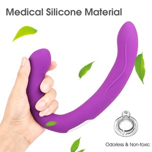 Vibromasseur sans fil avec télécommande, en Silicone, pliable, sans bretelles, double godemiché, pour femmes, jouet sexuel - Product Image 5