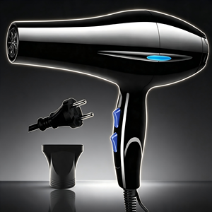 Asciugacapelli Professionale ad Alta Potenza con Ioni Negativi, Aria Calda e Fredda, Diffusore, Pettini per lo Styling, per Uso Domestico e Salone - Product Image 6