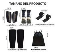 Kit de football unisexe en polyester 5-en-1, anti-transpiration, anti-odeur, antidérapant, protection contre les chocs, vente en gros, logo personnalisé, entraînement de football